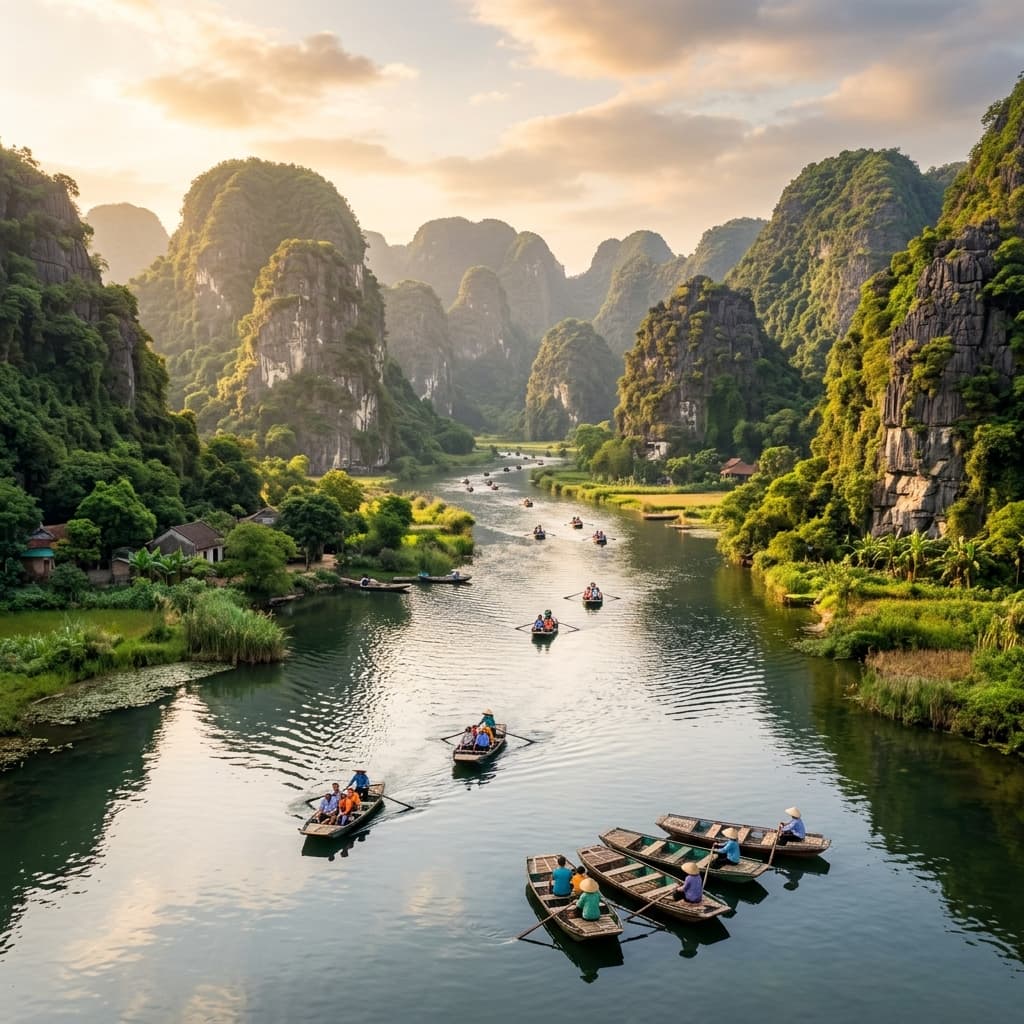 Menjelajahi Ninh Binh: Halong Bay di Daratan (Trang An & Tam Coc)